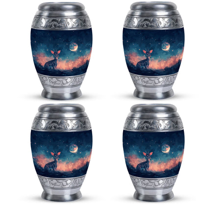 Personalized Deer Cremation Urn for Human Ashes - 10-inch, 200 cu in - Yatskia