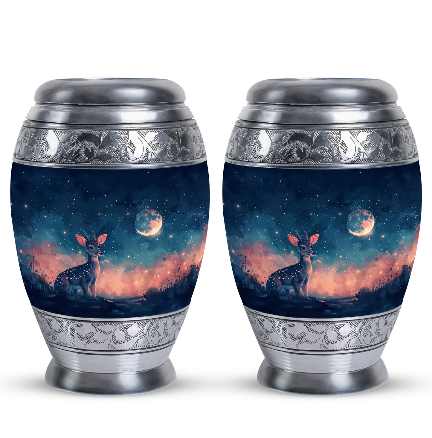 Personalized Deer Cremation Urn for Human Ashes - 10-inch, 200 cu in - Yatskia