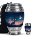 Baby Deer Night Themed Urn - Large Urn For Human Ashes