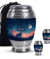 Baby Deer Night Themed Urn - Large Urn For Human Ashes