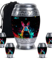 Colorful Rabbit Cremation Urn for Human Ashes - Urn for Mom and Dad