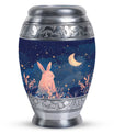 Starry Night Rabbit Cremation Urns For Human Ashes - Urns For Burial