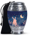 Starry Night Rabbit Cremation Urns For Human Ashes - Urns For Burial