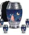 Starry Night Rabbit Cremation Urns For Human Ashes - Urns For Burial
