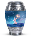 Moonlit Bunny Cremation Urns For Human Ashes - Rabbit Urn for Mom & Dad