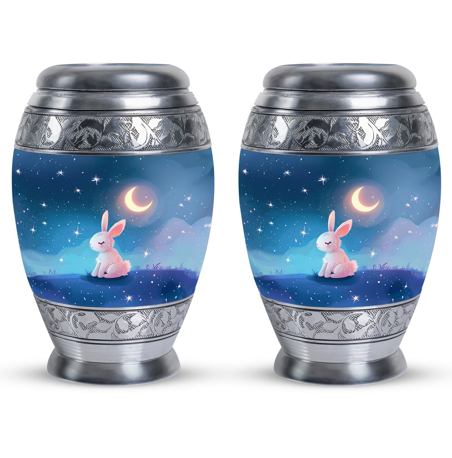 Personalized Rabbit Cremation Urn for Pet Ashes - 10-inch, 200 cu in - Yatskia