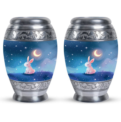 Personalized Rabbit Cremation Urn for Pet Ashes - 10-inch, 200 cu in - Yatskia