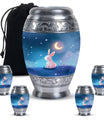 Moonlit Bunny Cremation Urns For Human Ashes - Rabbit Urn for Mom & Dad
