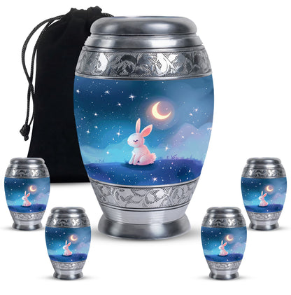 Personalized Rabbit Cremation Urn for Pet Ashes - 10-inch, 200 cu in - Yatskia