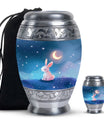 Moonlit Bunny Cremation Urns For Human Ashes - Rabbit Urn for Mom & Dad