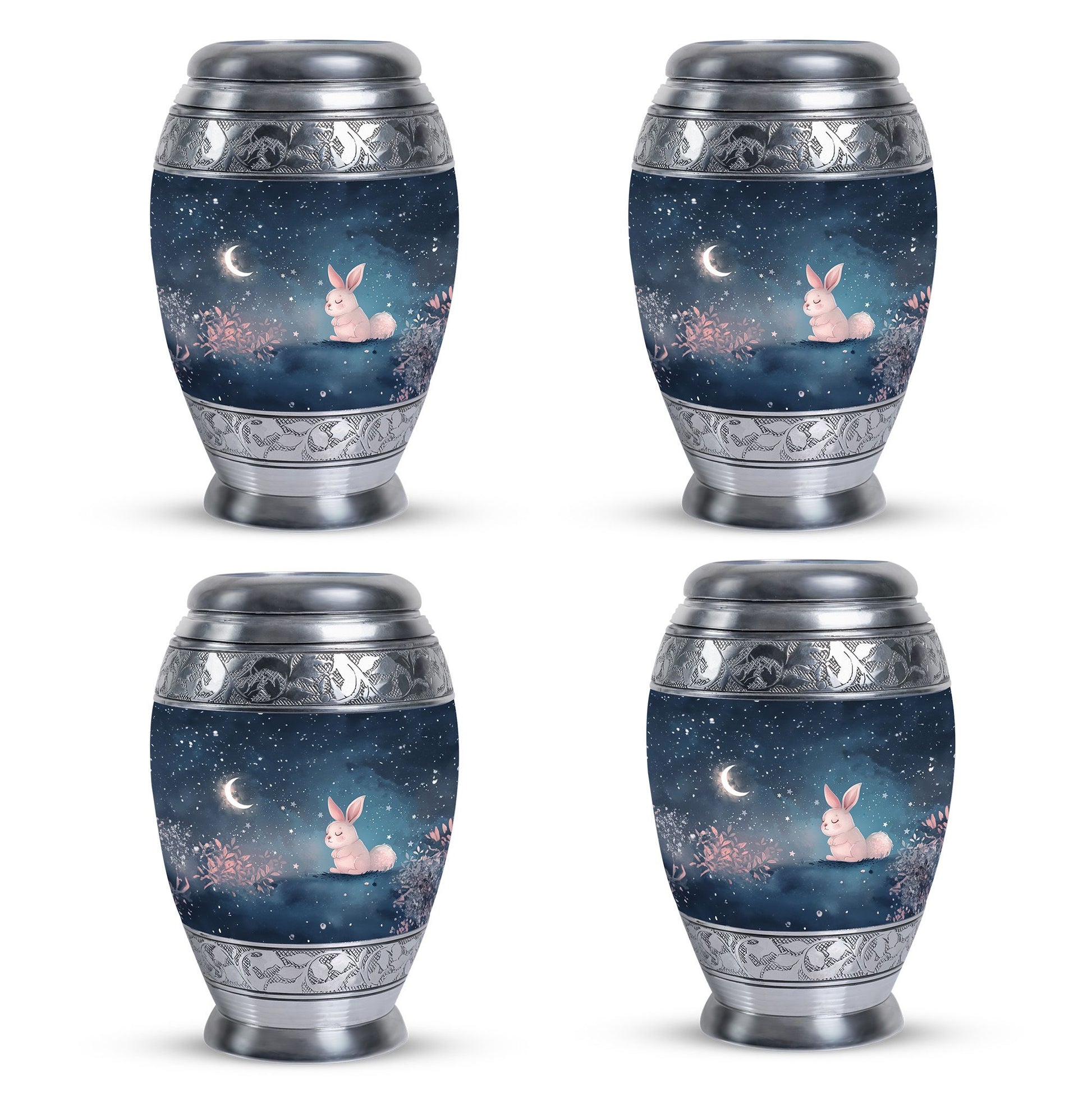 Night Bunny & Stars Urn - Urns For Human Ashes Women