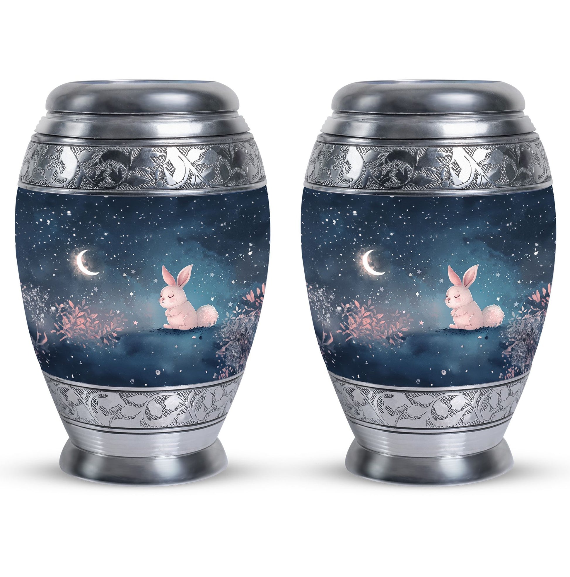 Night Bunny & Stars Urn - Urns For Human Ashes Women