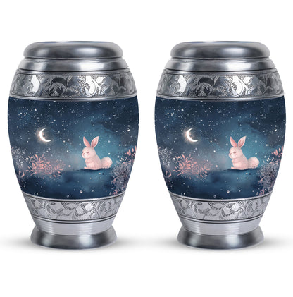 Personalized Rabbit Cremation Urn for Pet Ashes - 10-inch, 200 cu in - Yatskia