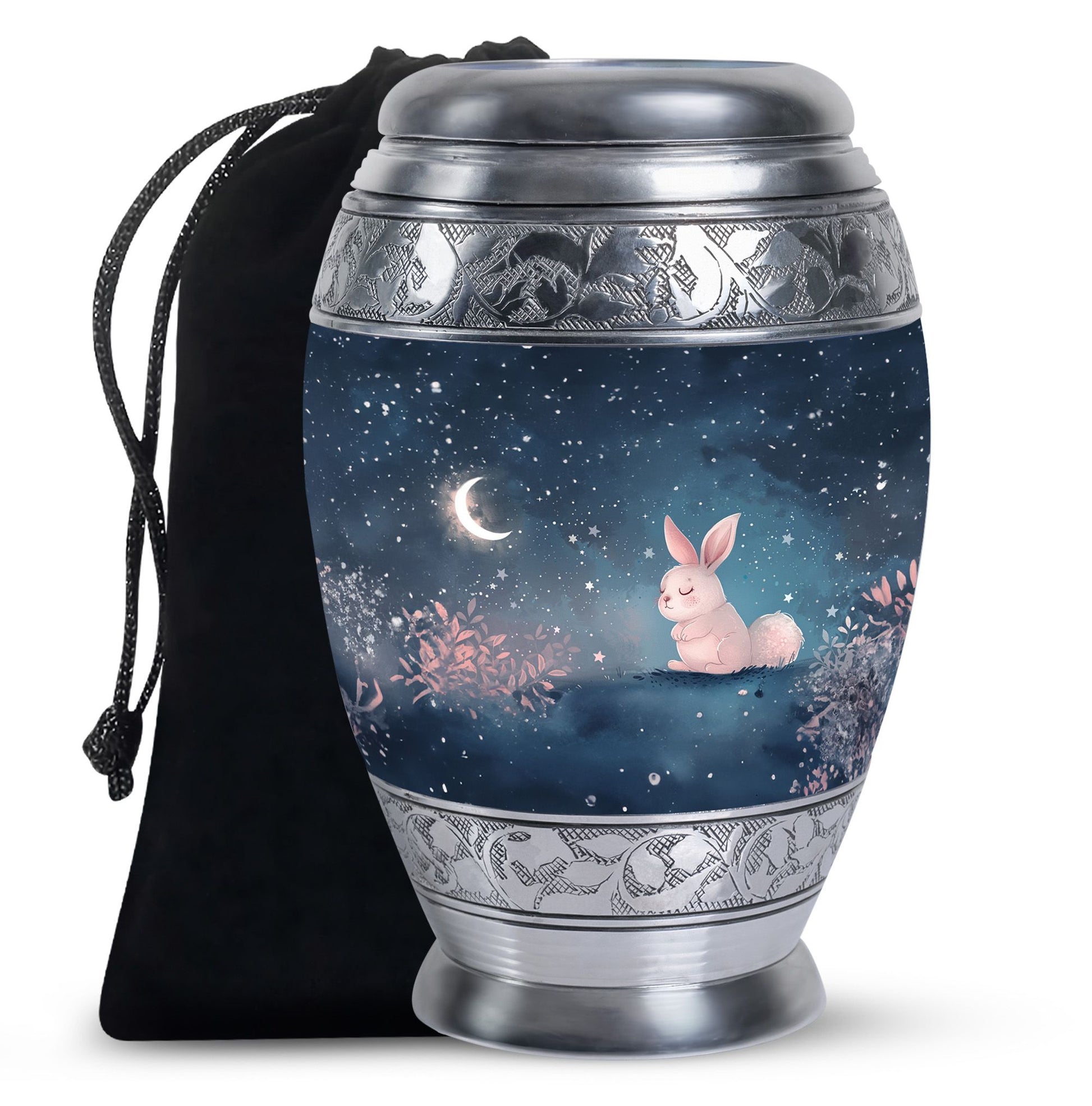 Night Bunny & Stars Urn - Urns For Human Ashes Women