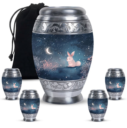 Personalized Rabbit Cremation Urn for Pet Ashes - 10-inch, 200 cu in - Yatskia
