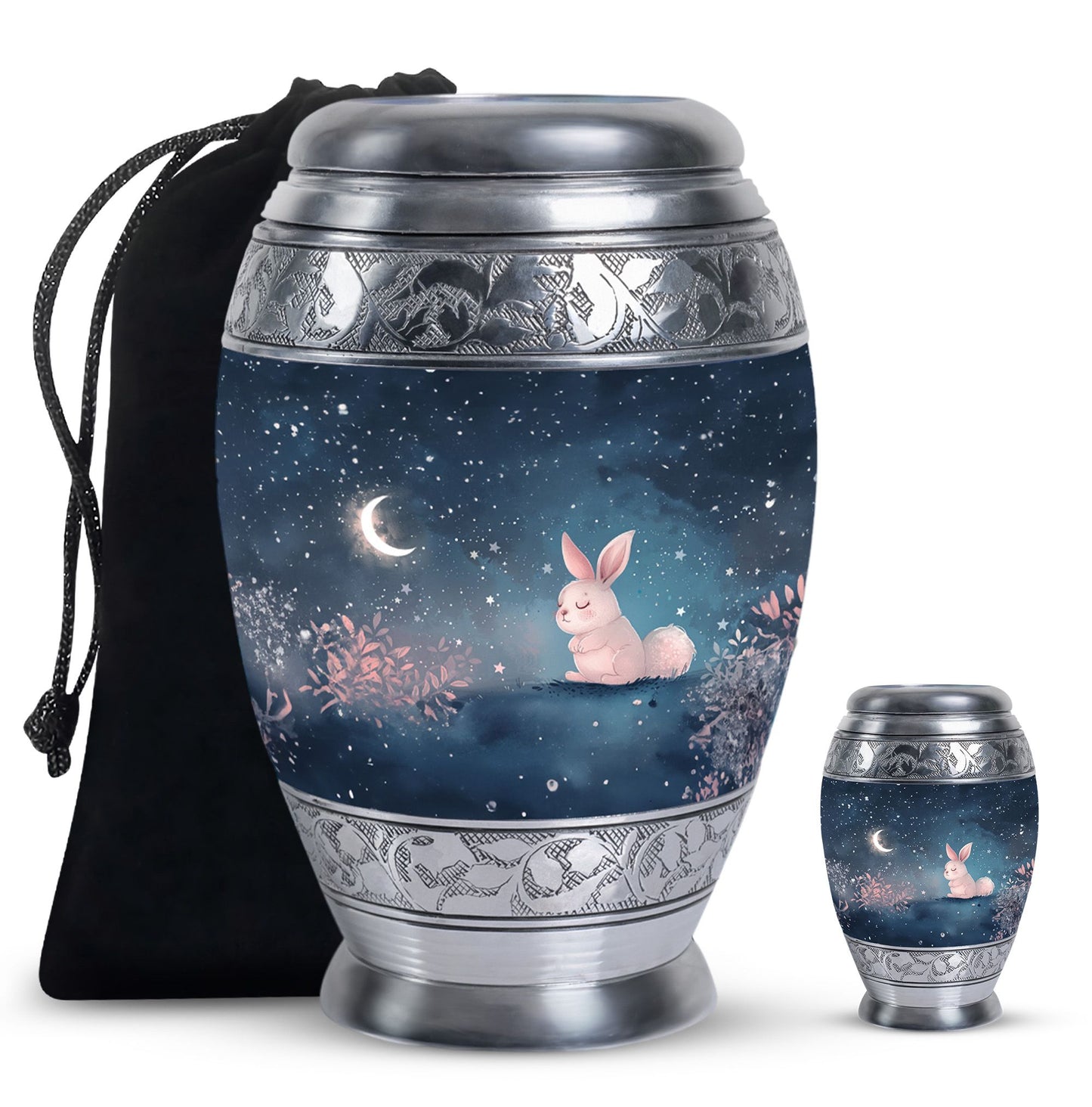Personalized Rabbit Cremation Urn for Pet Ashes - 10-inch, 200 cu in - Yatskia