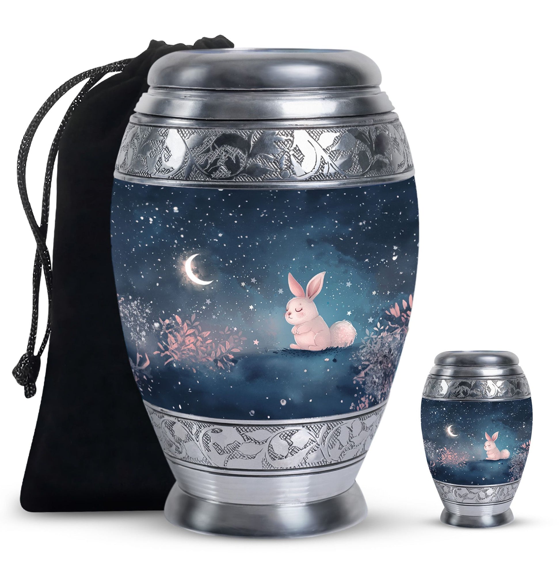 Night Bunny & Stars Urn - Urns For Human Ashes Women