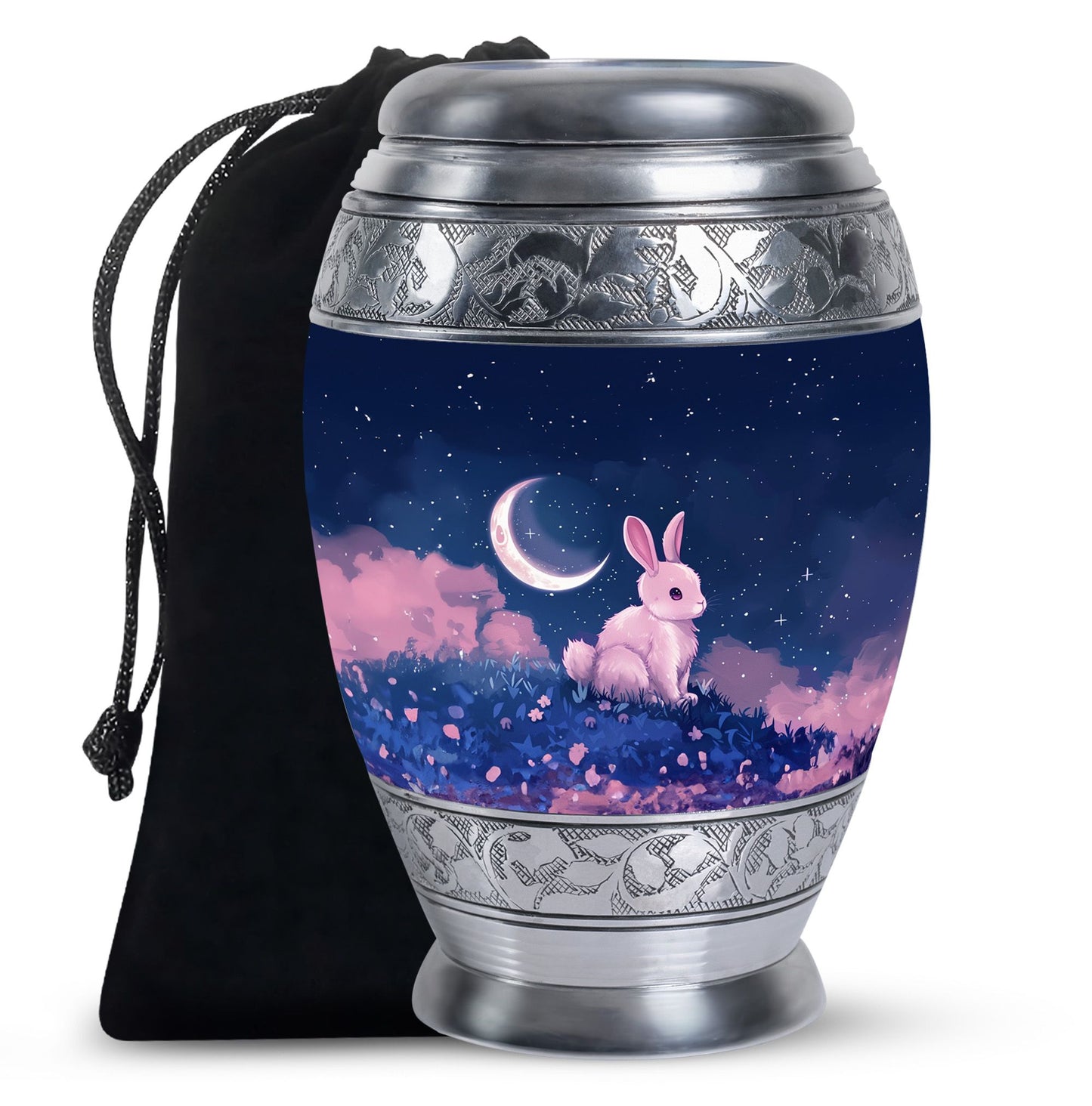 Personalized Galaxy Cremation Urn for Human Ashes - 10-inch, 200 cu in - Yatskia