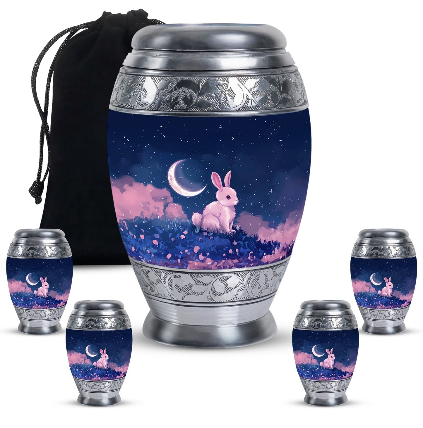 Personalized Galaxy Cremation Urn for Human Ashes - 10-inch, 200 cu in - Yatskia