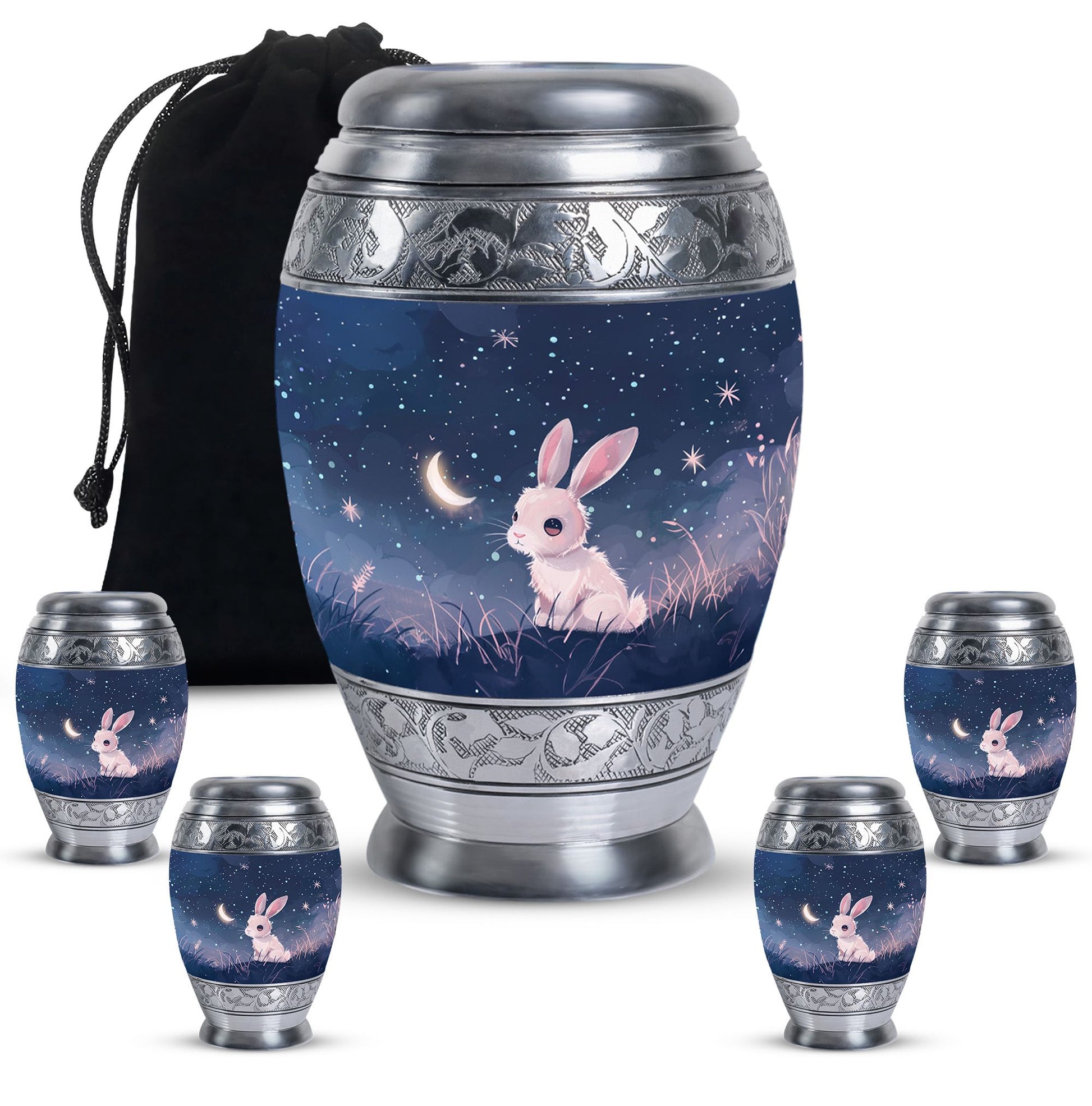 Night Bunny Cremation Urn - Pet Urns For Bunny Ashes
