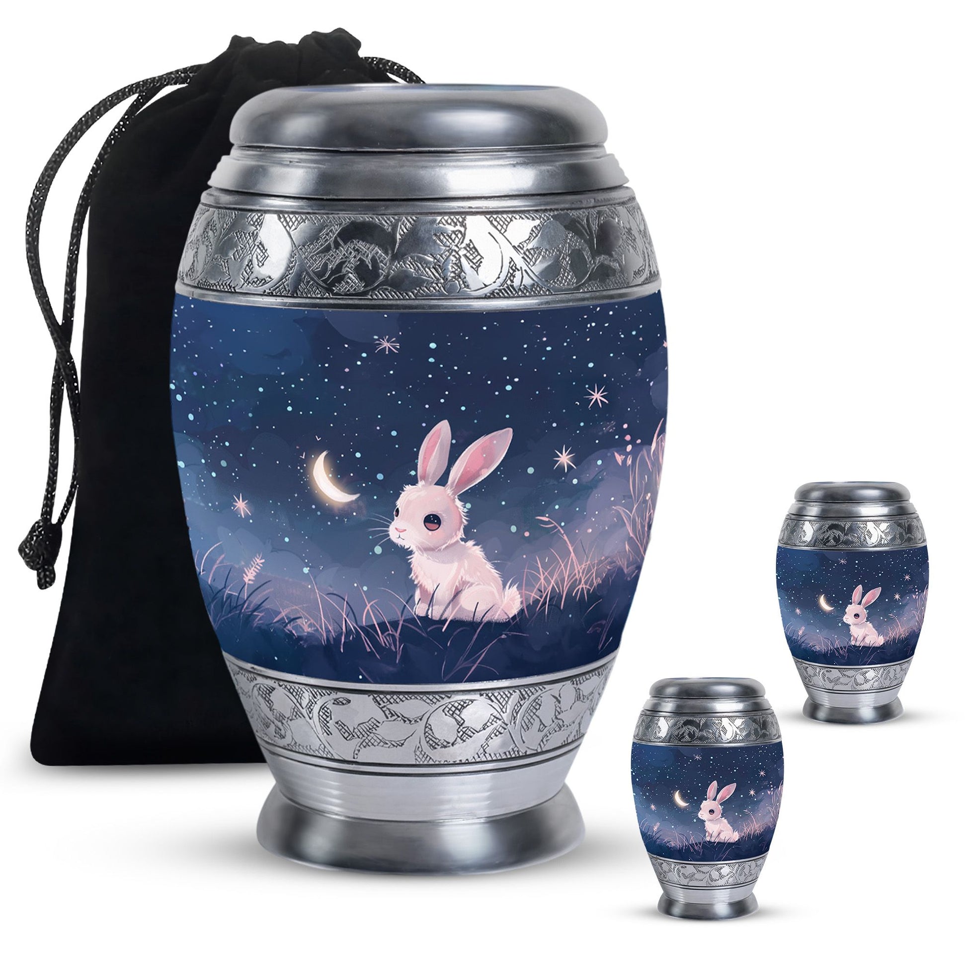 Night Bunny Cremation Urn - Pet Urns For Bunny Ashes