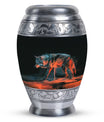 Black Wolf Burial Urn - Urns For Human Ashes Adult Male