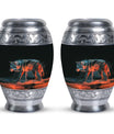 Black Wolf Burial Urn - Urns For Human Ashes Adult Male