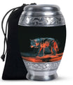 Black Wolf Burial Urn - Urns For Human Ashes Adult Male