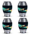 Colorful Wolf Cremation Urn for Human Ashes - Urn for Mom and Dad