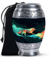Colorful Wolf Cremation Urn for Human Ashes - Urn for Mom and Dad
