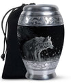Wilderness Wolf Cremation Urns For Human Ashes - Urn For Men & Women