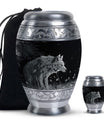 Wilderness Wolf Cremation Urns For Human Ashes - Urn For Men & Women