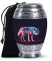 Neon Wolf Cremation Urns For Human Ashes - Memorial Urn for Mom & Dad