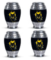 Black and Gold Wolf Urn for Human Ashes - Large For Urn Mom