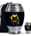 Black and Gold Wolf Urn for Human Ashes - Large For Urn Mom