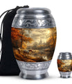 Horse Meadow Cremation Urn for Human Ashes - Memorial Urn for Mom and Dad