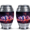 Galloping Horses Cremation Urn for Human Ashes - Urn Keepsake Set