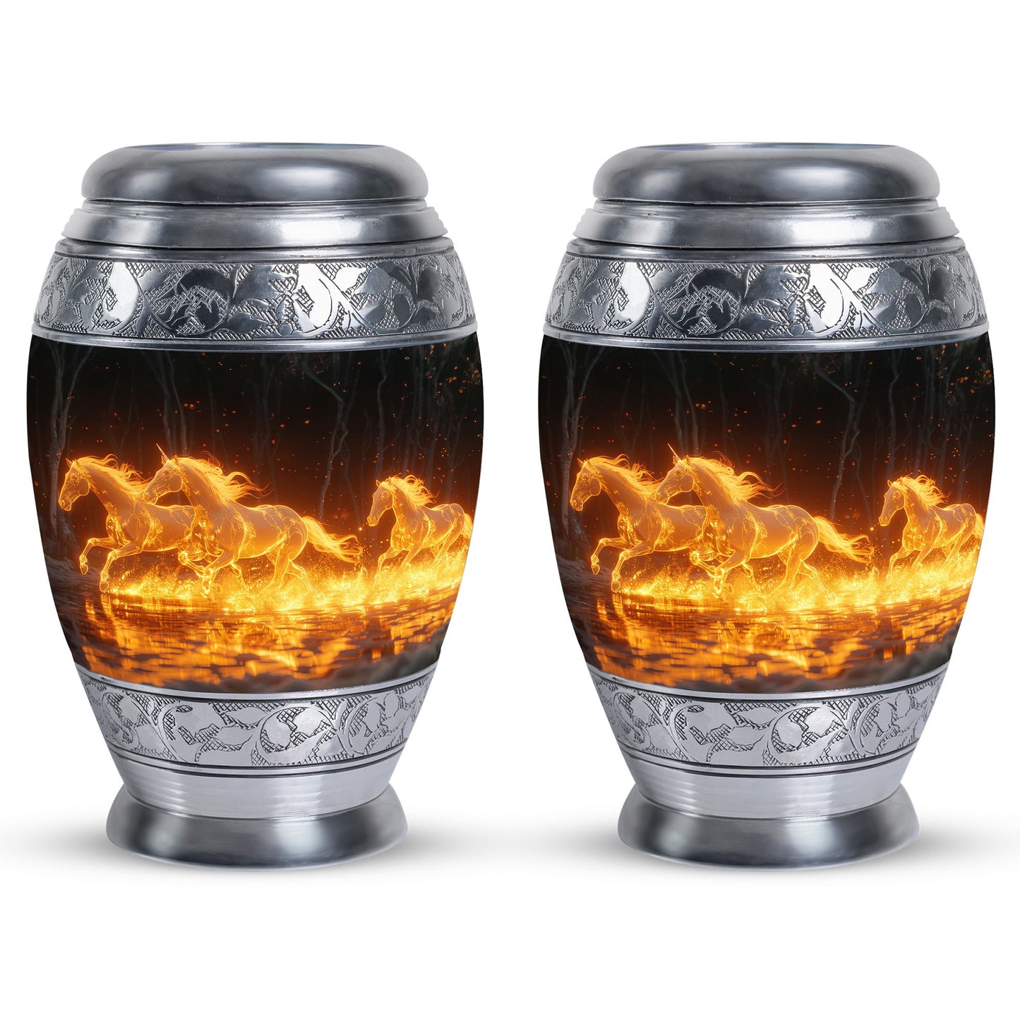 Personalized Horse Cremation Urn for Human Ashes - 10-inch, 200 cu in - Yatskia