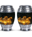Fiery River Steeds Horse Cremation Urn For Human Ashes - Funeral Urns