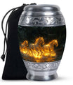 Fiery River Steeds Horse Cremation Urn For Human Ashes - Funeral Urns