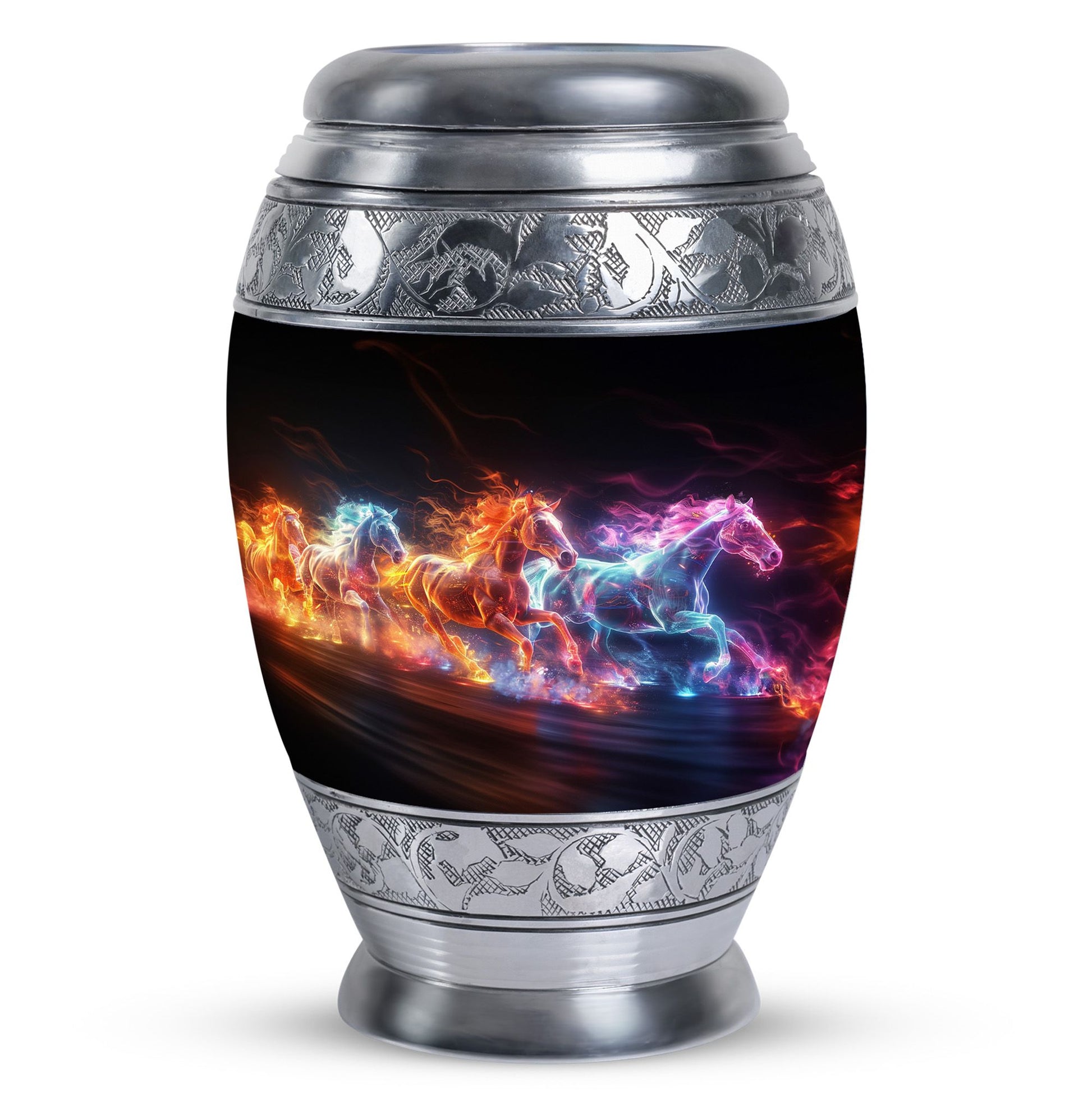 Running Horses Cremation Urns For Human Ashes - Burial Urns For Adult
