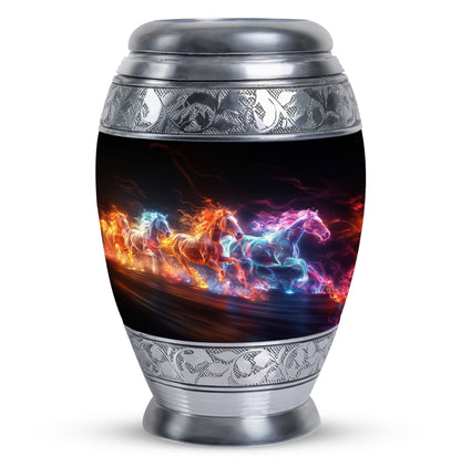 Personalized Horse Cremation Urn for Human Ashes - 10-inch, 200 cu in - Yatskia