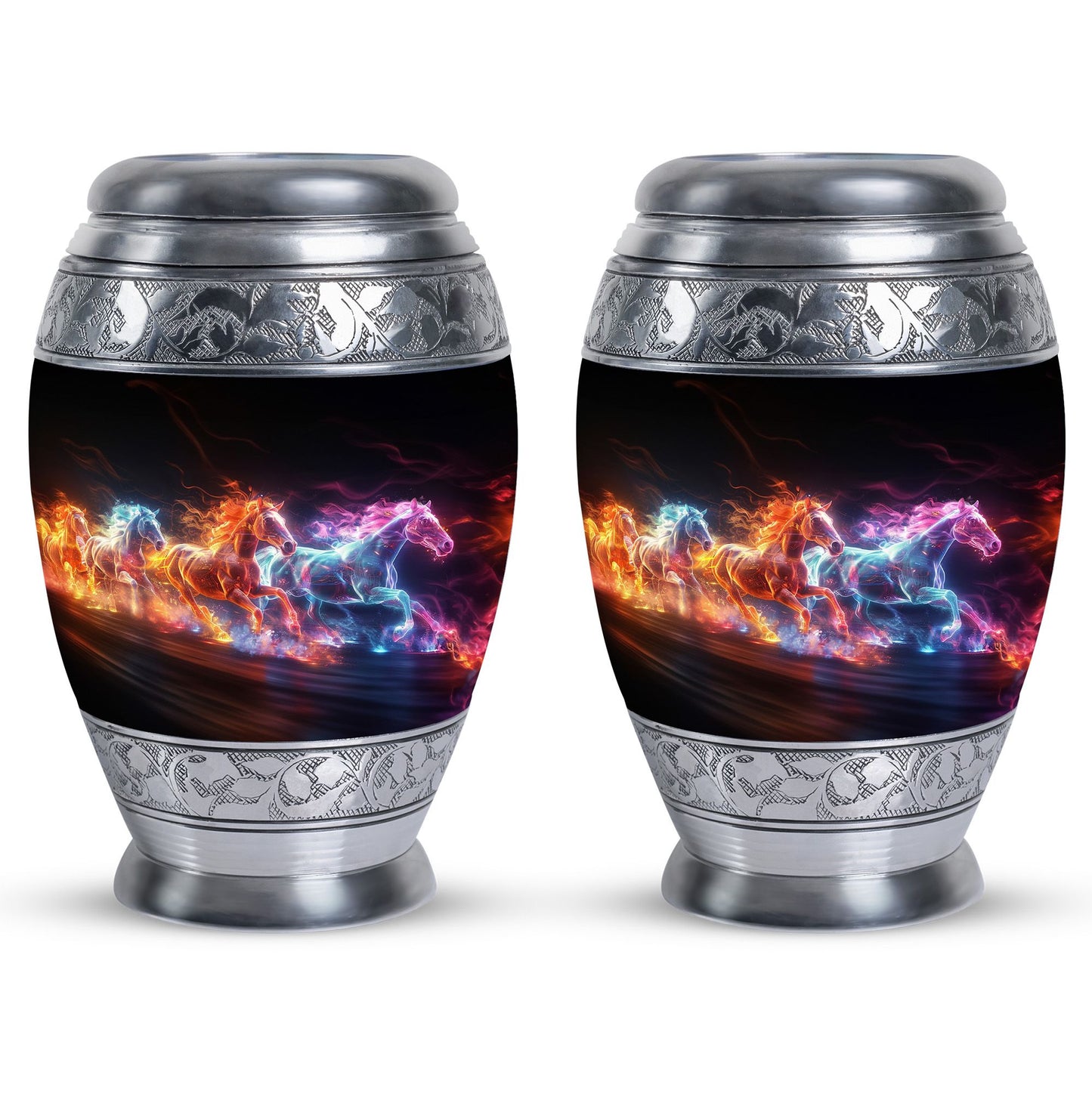 Personalized Horse Cremation Urn for Human Ashes - 10-inch, 200 cu in - Yatskia