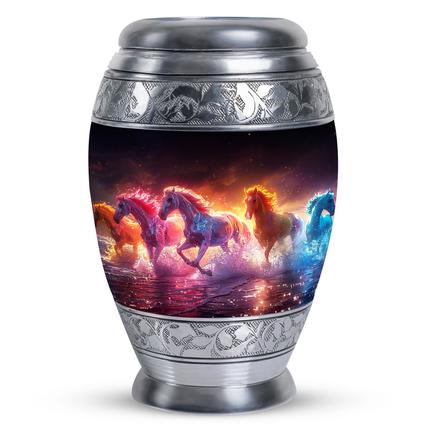 Personalized Horse Cremation Urn for Human Ashes - 10-inch, 200 cu in - Yatskia