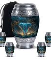 Blue Elephant Cremation Urn for Human Ashes - Cremation Urns For Adults