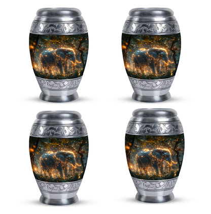 Personalized Elephant Cremation Urn for Men and Women - 10-inch, 200 cu in - Yatskia
