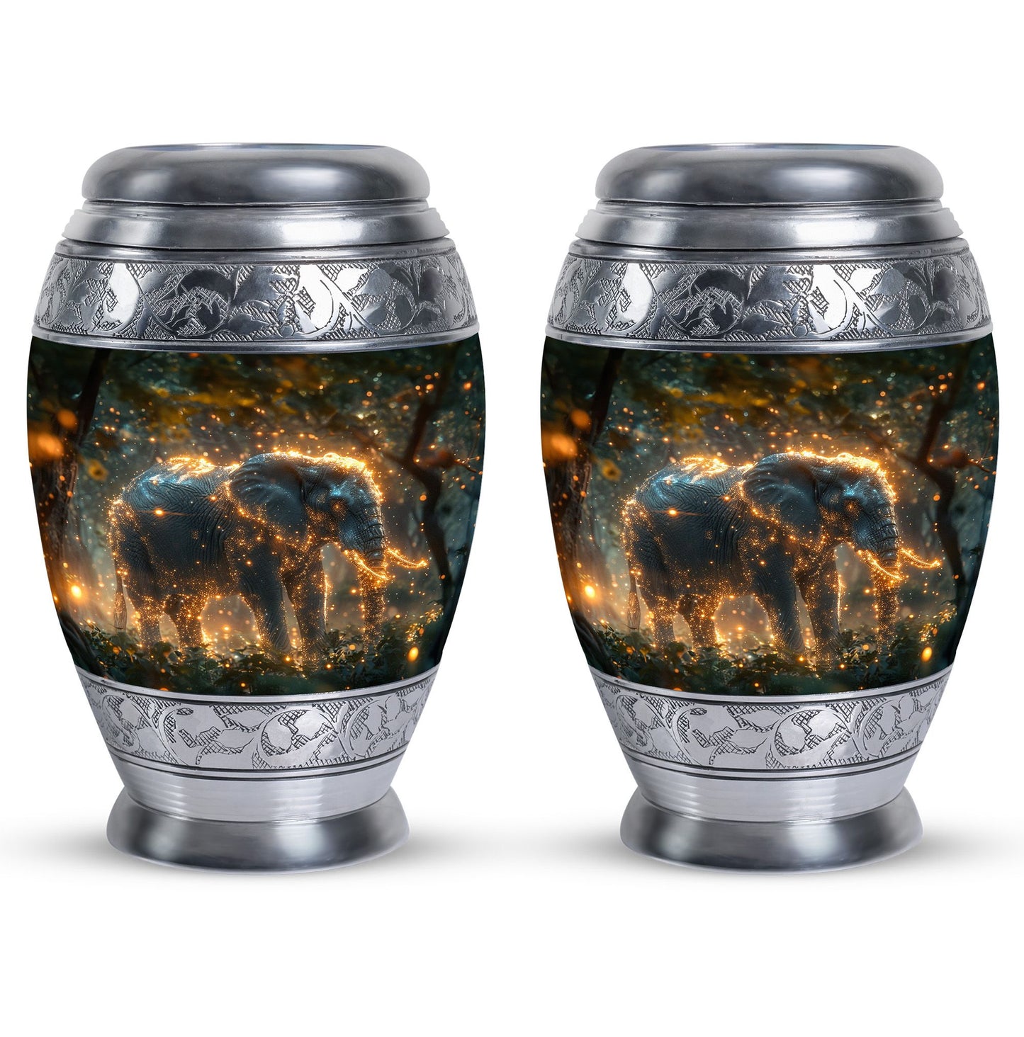 Personalized Elephant Cremation Urn for Men and Women - 10-inch, 200 cu in - Yatskia