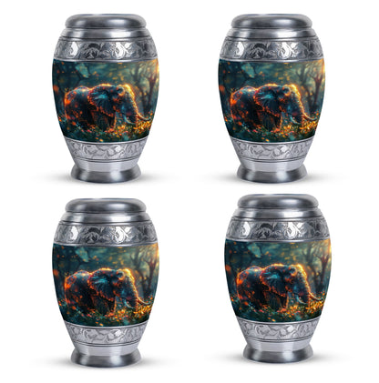Personalized Elephant Cremation Urn for Women - 10-inch, 200 cu in - Yatskia
