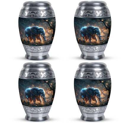 Personalized Elephant Cremation Urn for Men & Women - 10-inch, 200 cu in - Yatskia