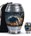 Majestic Elephant Night Forest Design - Funeral Urns For Men & Women